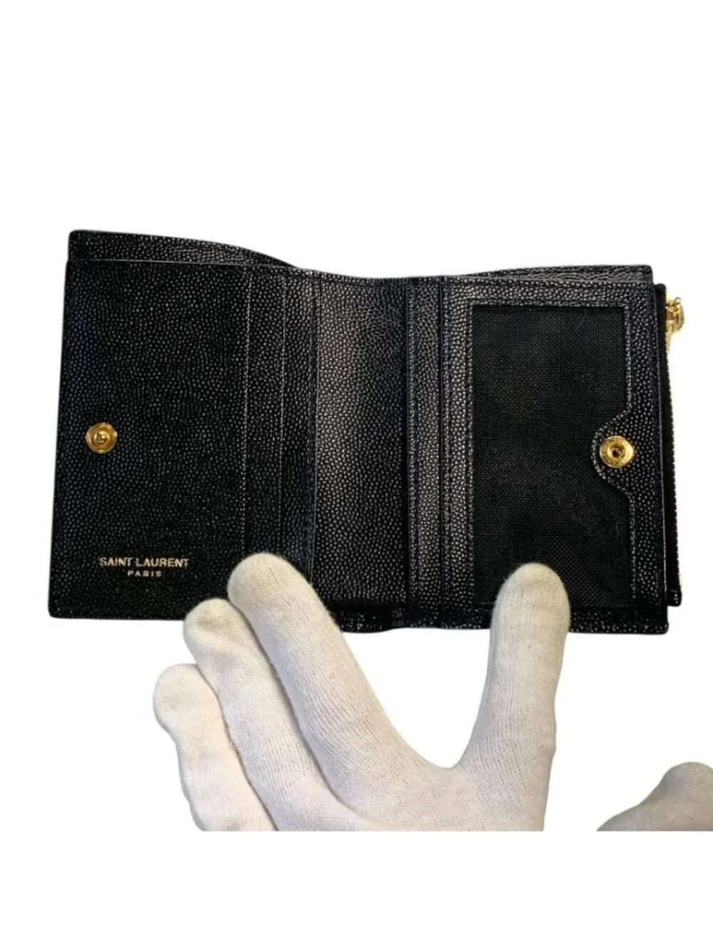 Saint Laurent Bifold Wallet Monogram Calfskin